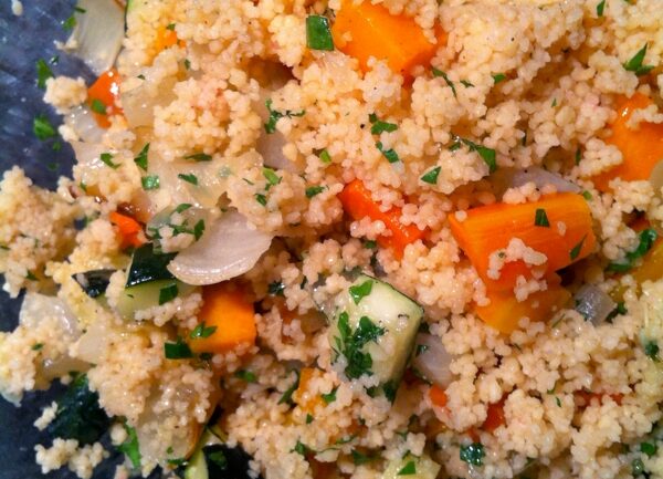 Recipe for couscous with roasted vegetables