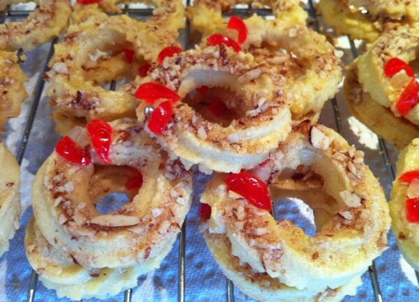 recipe for almond wreath butter cookies | writes4food.com