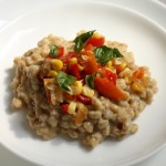 recipe for farro risotto with corn | writes4food.com