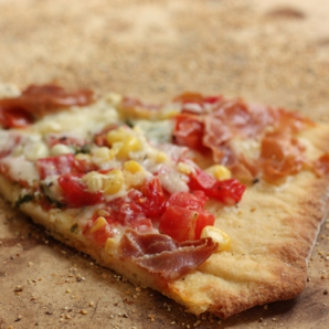 summer corn and tomato pizza #writes4food