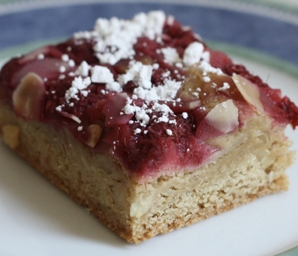 raspberry squares recipe #writes4food