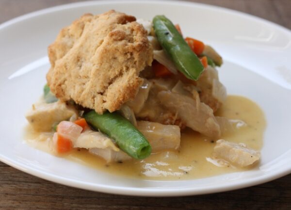 cheesy chicken and vegetable shortcake recipe | writes4food.com