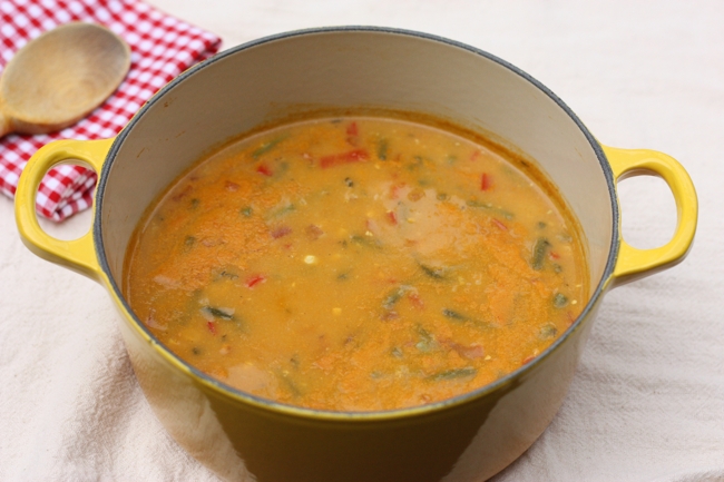 recipe for low-fat, low-calorie vegetable soup