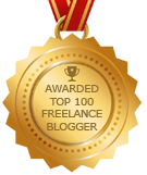 Awarded top 100 freelance blogger