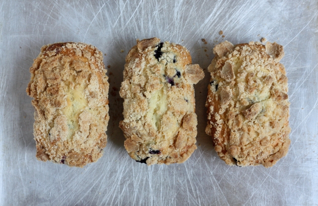 Mini Blueberry Streusel Loaves - Recipes