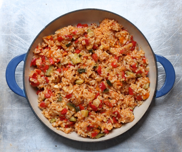 Spanish vegetable rice pilaf recipe | writes4food.com