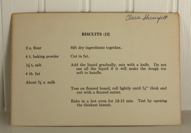 biscuit recipe