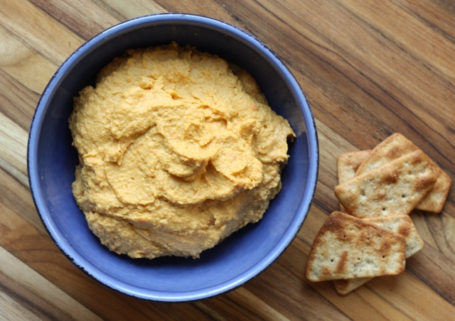 better than store-bought spicy roasted carrot hummus recipe | writes4food.com