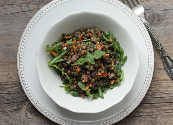 lentil salad with spiced vinaigrette | writes4food.com